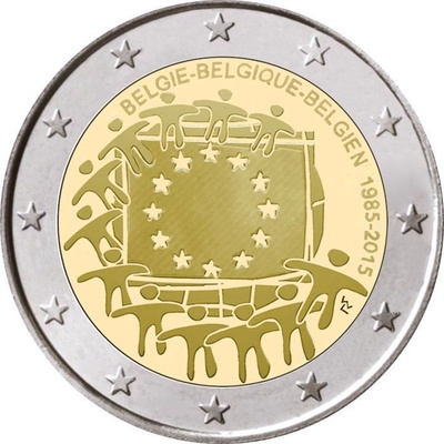 Belgia 2 euro 2015.a. Euroopa lipp, UNC 