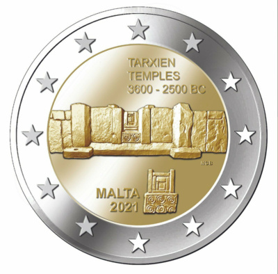 Malta 2 euro 2021 Tarxien UNC