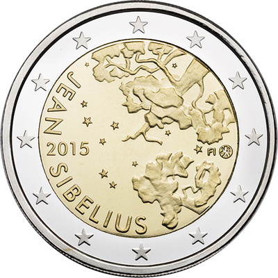 Soome 2 euro 2015 Jean Sibelius UNC