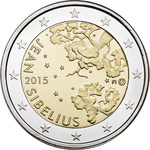 Soome 2 euro 2015 Jean Sibelius UNC