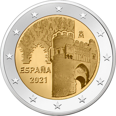 Hispaania 2 Euro 2021a. Toledo (UNC)