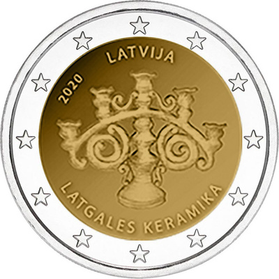 Läti 2 euro 2020 Latgalian ceramics UNC