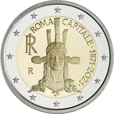 Itaalia 2 euro 2021 Rome - The Capital City UNC
