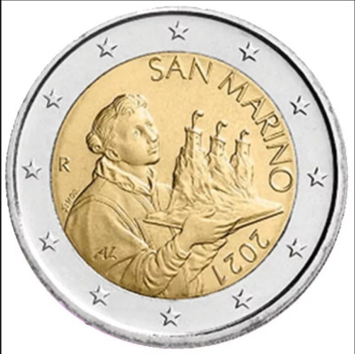 San Marino  2 euro 2021a.UNC