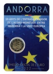 Andorra 2 euro 2022 Currency agreement Andorra - EU