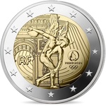 Prantsusmaa 2 euro, 2022, Olympic Games Paris 2024 (Genius) coincard