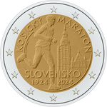 Slovakkia 2 euro 2024 Košice Marathon UNC