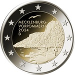 Saksamaa 2 euro, 2024 " Mecklenburg-Vorpommern" UNC 