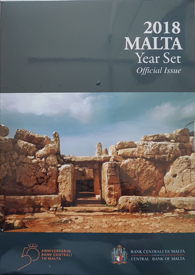 Malta originaal BU set 2018 " F ", lisaks 2€ Mnajdra " F "