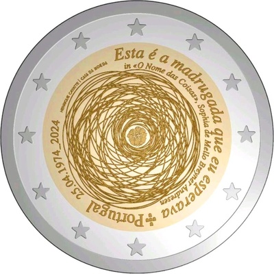 Portugal 2 euro 2024.a. 25th April Revolution UNC