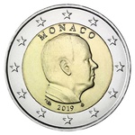 Monaco 2 euro 2019 UNC