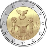 Malta 2 euro 2017 "The peace" UNC 