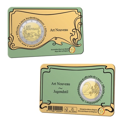 Belgia 2 euro 2023 Art Nouveau